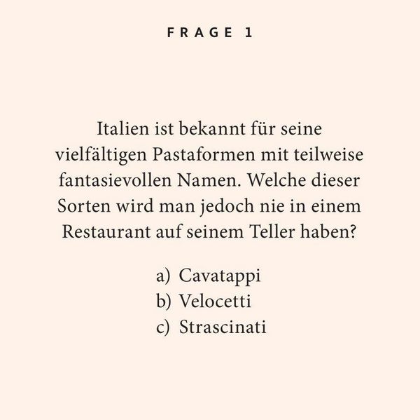 Produktbild: Pasta-Quiz