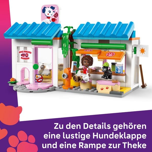 Produktbild: LEGO Friends 42677 Hundekuchenb&auml;ckerei, Spielzeugladen mit Mini Puppen