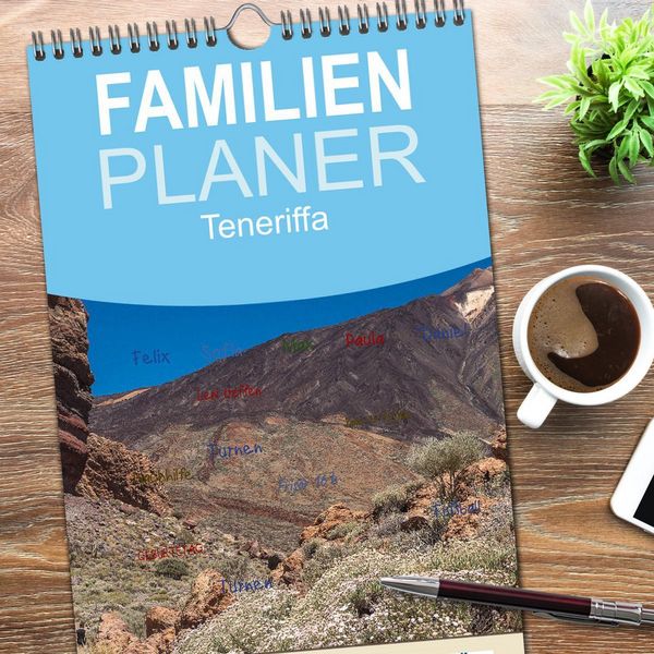 Produktbild: Familienplaner 2026 - Teneriffa - Inmitten des Atlantischen Archipels mit 5 Spalten (Wandkalender, 21 x 45 cm) CALVENDO