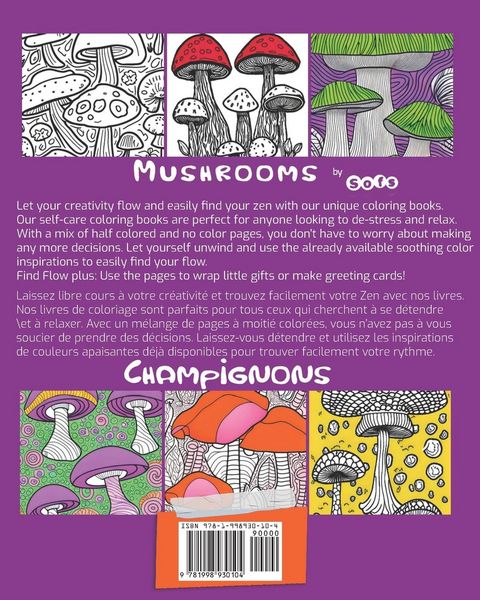 Produktbild: Easy Flow Coloring Book, Mushrooms