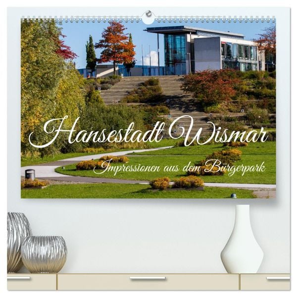 Impressionen aus dem Bürgerpark der Hansestadt Wismar (hochwertiger Premium Wandkalender 2025 DIN A2 quer), Kunstdruck i