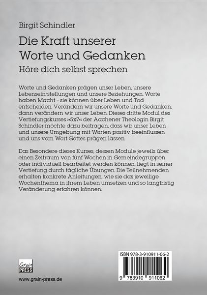 Produktbild: 5x7.3 Ein Vertiefungskurs Die Kraft unserer Gedanken und Worte