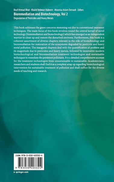 Produktbild: Bioremediation and Biotechnology, Vol 2