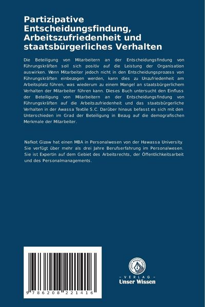 Produktbild: Partizipative Entscheidungsfindung, Arbeitszufriedenheit und staatsb&uuml;rgerliches Verhalten
