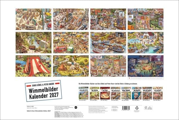 Produktbild: G&ouml;bel & Knorr Wimmelbilder Edition Kalender 2027