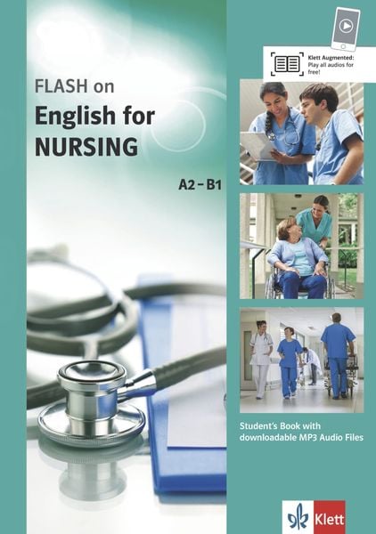 Produktbild: FLASH ON ENGLISH. Nursing . Kurs- und &Uuml;bungsbuch + Audio online