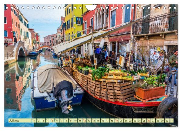 Produktbild: M&auml;rkte der Welt - fotografische Impressionen von M&auml;rkten ber&uuml;hmter St&auml;dte (Wandkalender 2026 DIN A4 quer), CALVENDO Monatskalender