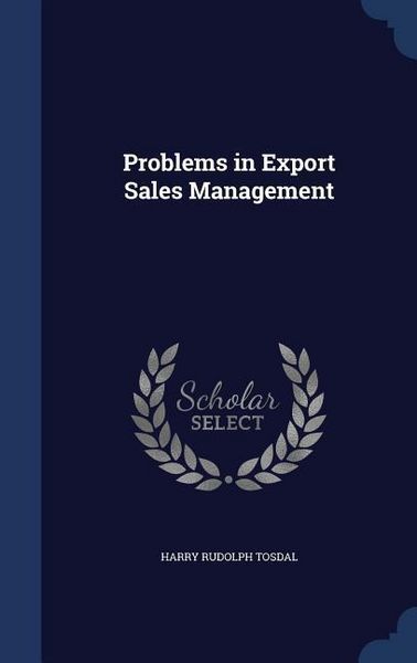 Produktbild: Problems in Export Sales Management