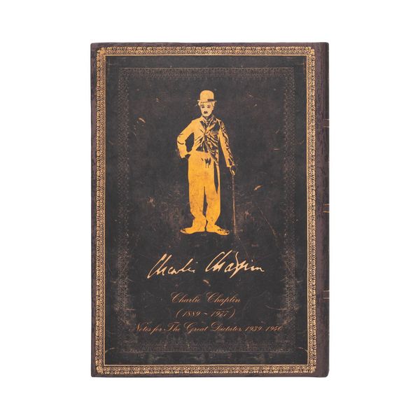 Produktbild: Hardcover Notizbuch Hommage an Charlie Chaplin, Midi, Liniert