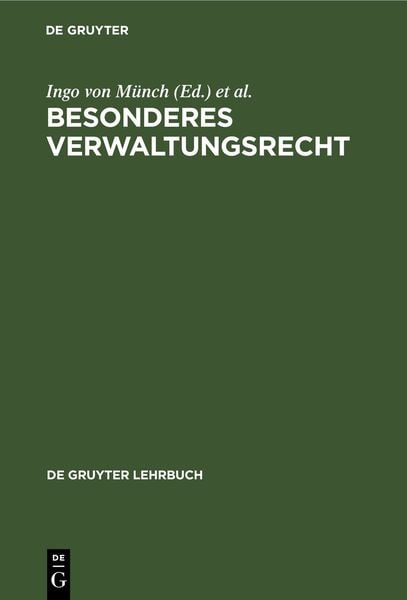 Produktbild: Besonderes Verwaltungsrecht