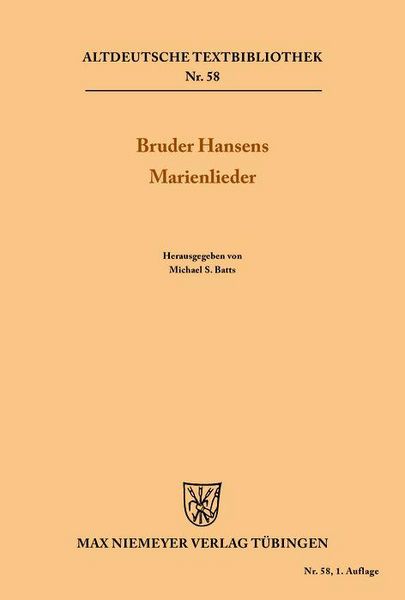 Produktbild: Bruder Hansens Marienlieder