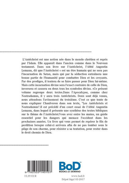 Produktbild: L'ant&eacute;christ