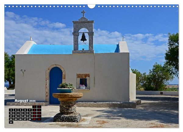 Produktbild: Kapellen und Kirchen auf Kreta (Wandkalender 2026 DIN A3 quer), CALVENDO Monatskalender
