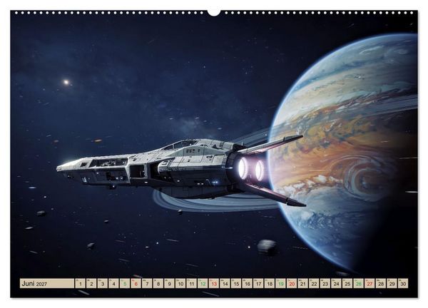Produktbild: Wettrennen ins All (hochwertiger Premium Wandkalender 2027 DIN A2 quer), Kunstdruck in Hochglanz