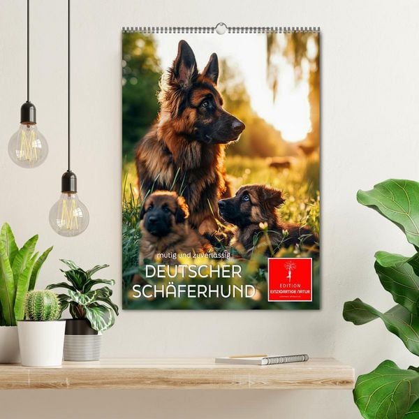 Produktbild: Deutscher Sch&auml;ferhund - mutig und zuverl&auml;ssig (Wandkalender 2026 DIN A2 hoch), CALVENDO Monatskalender