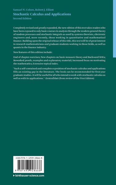 Produktbild: Stochastic Calculus and Applications