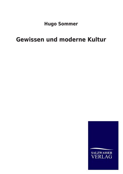 Produktbild: Gewissen und moderne Kultur