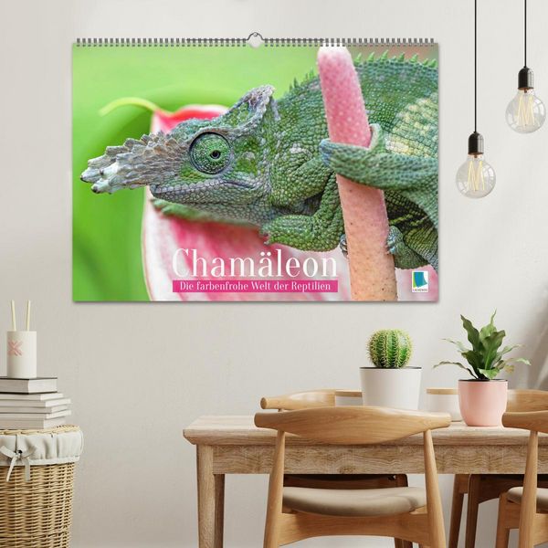 Produktbild: Cham&auml;leon: Die farbenfrohe Welt der Reptilien (Wandkalender 2027 DIN A2 quer), CALVENDO Monatskalender