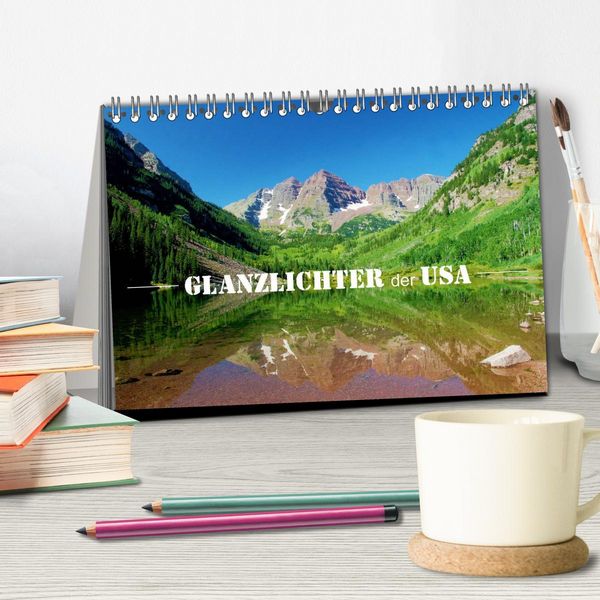 Produktbild: Glanzlichter der USA (Tischkalender 2026 DIN A5 quer), CALVENDO Monatskalender