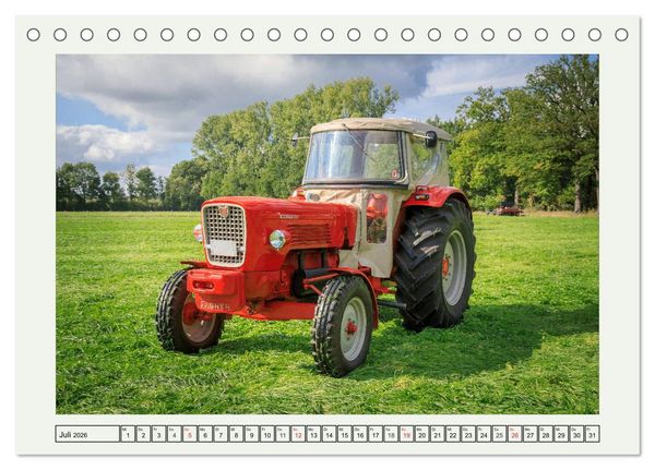 Produktbild: Alte Sch&auml;tzchen - Traktoren (Tischkalender 2026 DIN A5 quer), CALVENDO Monatskalender