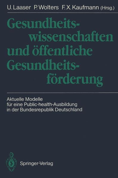 Produktbild: Gesundheitswissenschaften und &ouml;ffentliche Gesundheitsf&ouml;rderung
