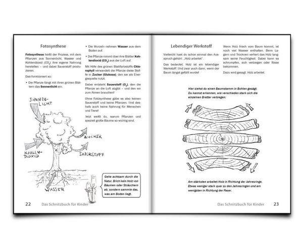 Produktbild: Das Schnitzbuch f&uuml;r Kinder &ndash; Mit Holzbildhauerei