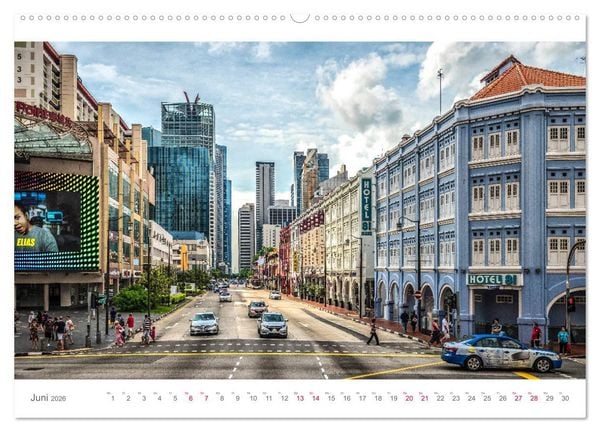 Produktbild: Singapur, Metropole in Asien (Wandkalender 2026 DIN A2 quer), CALVENDO Monatskalender