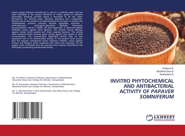 Produktbild: Invitro Phytochemical and Antibacterial Activity Of Papaver Somniferum
