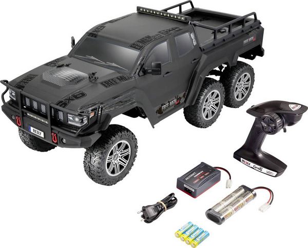 Produktbild: Reely FreeMen 2.0 6x6 Brushed 1:10 RC Modellauto Elektro Crawler Allradantrieb (6WD) 100% Premium RtR 2,4GHz inkl. Akku