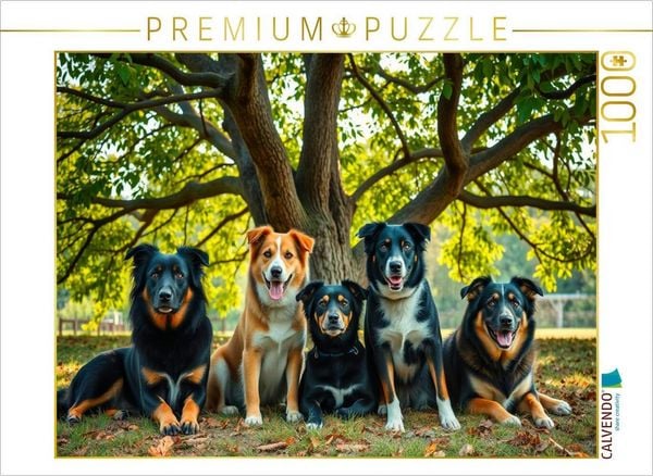 Produktbild: CALVENDO Puzzle Geliebte Promenadenmischungen | 1000 Teile Lege-Gr&ouml;&szlig;e 64x48cm Foto-Puzzle f&uuml;r gl&uuml;ckliche Stunden