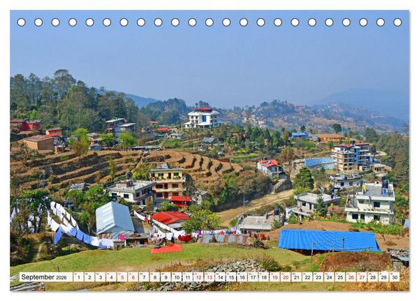 Produktbild: Im Kathmandutal (Tischkalender 2026 DIN A5 quer), CALVENDO Monatskalender