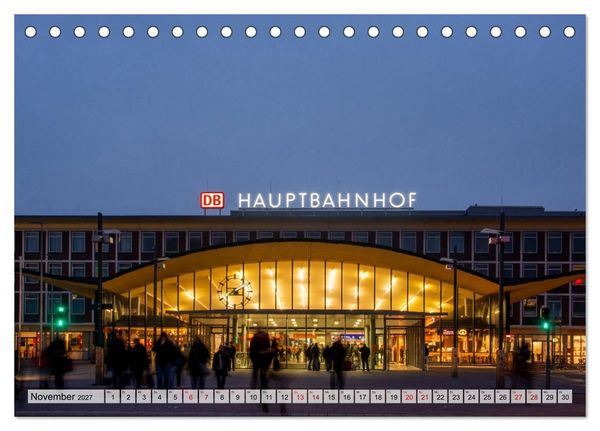 Produktbild: Bahnh&ouml;fe im Ruhr-Revier (Tischkalender 2027 DIN A5 quer), CALVENDO Monatskalender