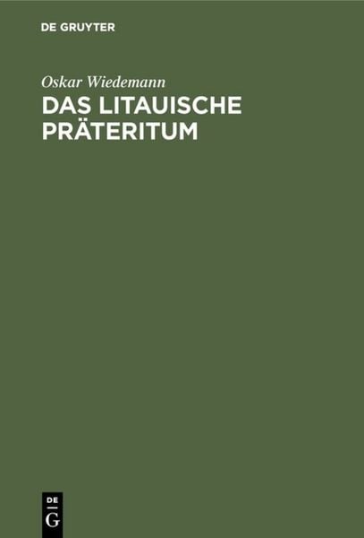 Produktbild: Das litauische Pr&auml;teritum