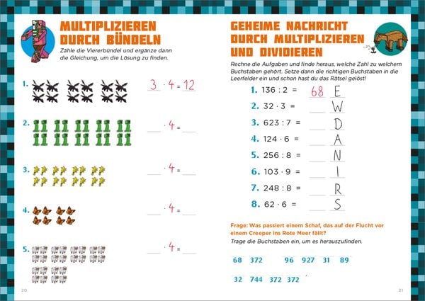 Produktbild: Mathe f&uuml;r Minecrafter - Rechentraining