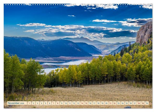 Produktbild: Wyoming, South Dakota Colorado (Wandkalender 2026 DIN A2 quer), CALVENDO Monatskalender