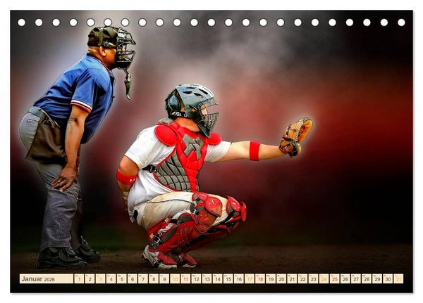 Produktbild: Baseball - Fight (Tischkalender 2026 DIN A5 quer), CALVENDO Monatskalender