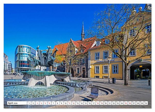 Produktbild: Romantisches Erfurt - Bilder einer Stadt voller Geschichte (Wandkalender 2026 DIN A4 quer), CALVENDO Monatskalender