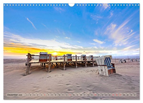 Produktbild: St. Peter Ording - Atemberaubende Momente (Wandkalender 2026 DIN A3 quer), CALVENDO Monatskalender