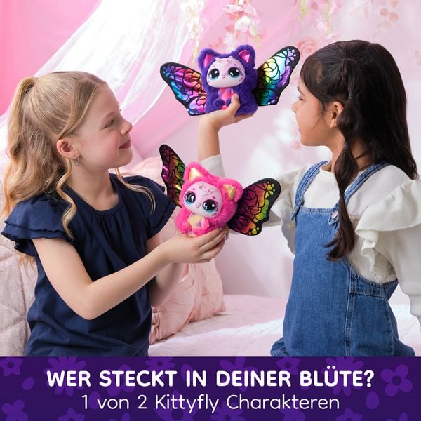 Produktbild: Bloomables von Hatchimals - Kittyfly, Interaktives Spielzeug mit &Uuml;berraschung, doppelter Verwandlung und &uuml;ber 100 Ger&auml;uschen und Reaktionen