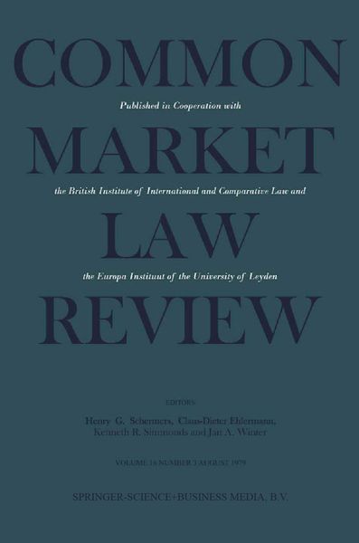 Produktbild: Common Market Law Review