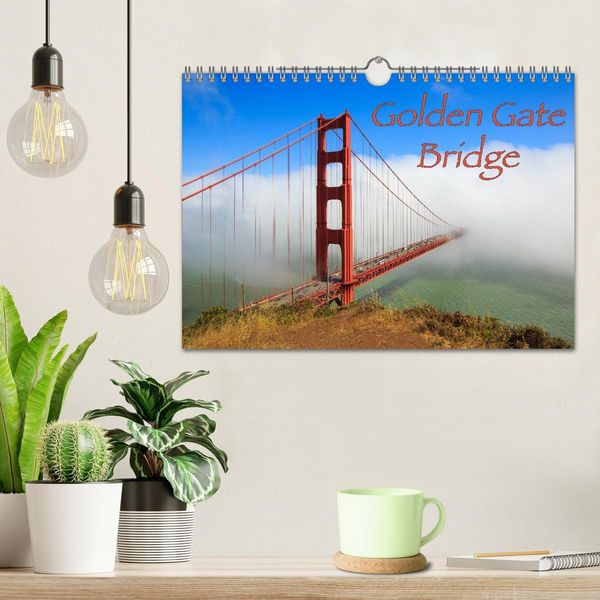 Produktbild: Golden Gate Bridge (Wandkalender 2026 DIN A4 quer), CALVENDO Monatskalender