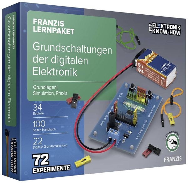 Produktbild: FRANZIS 67204 - FRANZIS Lernpaket: Grundschaltungen der digitalen Elektronik
