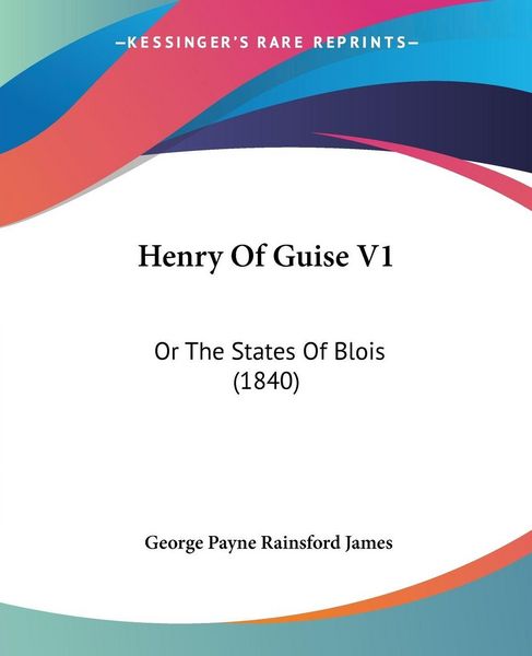 Produktbild: James, G: Henry Of Guise V1