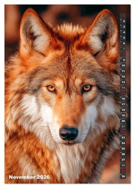 Produktbild: W&ouml;lfe aus aller Welt (Tischkalender 2026 DIN A5 hoch), CALVENDO Monatskalender