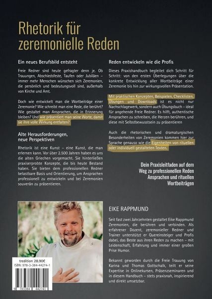 Produktbild: Handbuch Rhetorik f&uuml;r zeremonielle Reden