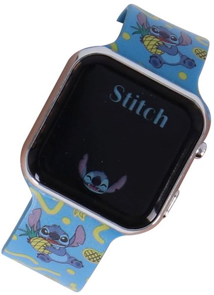Produktbild: Accutime LED-Kinderuhr Lilo & Stitch (blau), Stitch Digitaluhr mit LED-Anzeige