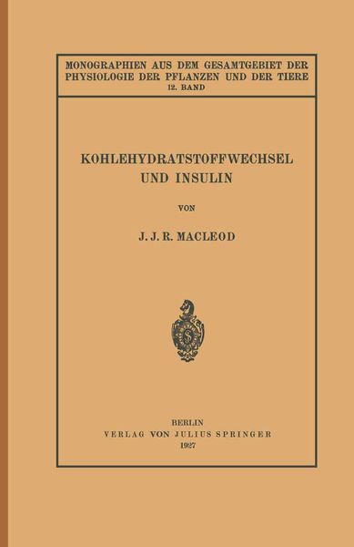 Produktbild: Kohlehydratstoffwechsel und Insulin