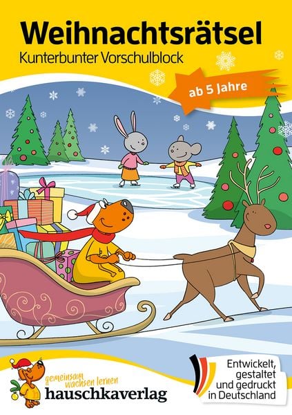 Produktbild: Weihnachtsr&auml;tsel &ndash; Kunterbunter Vorschulblock ab 5 Jahre