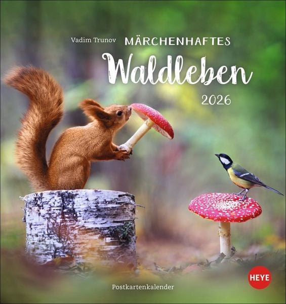 Produktbild: Vadim Trunov: Märchenhaftes Waldleben Postkartenkalender 2026
