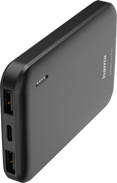 HAMA Ladegerät Powerbank Pocket 5, grau